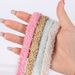 Lovely Snowflake Velvet Color Extended Shoelaces Flat Rope Plush Shoelaces_vogvips.com