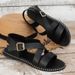 Women’s Shoes Flat Sandals For Women With One-line Button Plus Size Shoes_vogvips.com