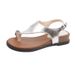 French-style Slip-on Sandals For Women To Wear With Skirts, 2026 Summer New Fairy-style Thick-soled Wedge Open-toe Roman_vogvips.com