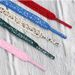 Flat Single Layer Mesh Belt Printing Splash Shoelaces White Shoes Fancy Color 1970 Creative Shoelaces_vogvips.com