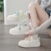 Fashion Thick-soled Soft And Cute Leather Surface Little White Shoes Cute And Tall Versatile Casual Sports Board Shoes Women_vogvips.com