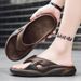 Men's Soft Soled Driving Flip Flops Summer Outdoor Casual Beach Shoes Thick Soled Walking on Clouds Feel_vogvips.com