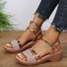 2025 Summer New Large Fish Mouth Shoes Slope Heel Women's Sandals_vogvips.com