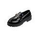 Slip-On Loafers College Style Flat Lazy 2022 Spring Autumn New Korean Version Single JK Small Leather Shoes Women Trendy_vogvips.com