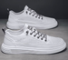 Genuine Leather Cowhide New Style Sneakers Men Korean Version Trendy Versatile Men's Casual Sports Youth White Shoes_vogvips.com