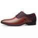 Men's Leather Business Shoes Pointed Toe Comfortable Oxford Dress Shoes Wedding Work Formal_vogvips.com