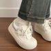 Korean Style Fashion Niche Sneakers For Women 2025 Spring Design Sense White Ins Trend Versatile Casual Star Shoes_vogvips.com