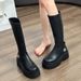 Elastic Slim Thick Sole Height Increasing Short Over-the-Knee Hot Girl High Knight Boots_vogvips.com