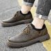 Retro Style Men's Lace-up Martin Shoes Increase The Height Of Casual Fly-woven Light Mouth Round Head Leather Shoes Men_vogvips.com