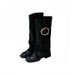 Meng Ziyi's Same Style Winnie Vera Straight-Leg With Simple Cutout Design And High Heel Fashion Boots_vogvips.com