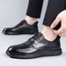 First Layer Cowhide Autumn New Business Casual High-end Genuine Leather Soft Sole Single Men's Shoes_vogvips.com