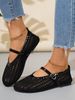 2025 Sprig Summer New Roud Toe Oe-Strap Shallow Mouth Sigle Shoes Mesh Wove Fashio Hollow Fishet Sadals For_vogvips.com