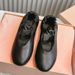 Style French New Genuine Leather Flat Ballet Single For Women With One Strap Mary Jane Shoes_vogvips.com