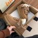 In-Stock Soft Leather Version~Sheepskin Integrated Snow Boots With Laces, Slip-On, Non-Slip, Warm, Sporty, Versatile_vogvips.com