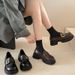 Leather Small Leather Shoes Women's Shoes One Pedal Platform Single Shoes Loafers Jane Women's Shoes_vogvips.com