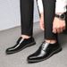 Men's Brogue Dress Shoes Oxford Leather Formal Shoes_vogvips.com