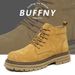 Blue Round Head High Top Medium Tube Thick Bottom Heightening Boots Martin Boots Men_vogvips.com