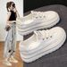 thick-soled Little White Shoes Women's Sports And Leisure Shoes Breathable And Heightening Lightweight Soft Baseplate Shoes_vogvips.com
