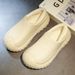 Men's Home Clogs 2023 New Winter Garden Clog Plush Lining Waterproof Woman House Warm Shoes High Quality Anti-Slip Green_vogvips.com