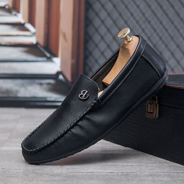 Men’s Shoes Summer New Style Tods Shoes Men's Casual Business Lazy Leather Shoes Fashion Trend Breathable Hollow Loafers Men_vogvips.com