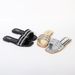 Women's Summer Fashion Sandals Slip-On Beach Shoes Rhinestones Lightweight Comfortable Casual Wear Black/Silver/Gold Sizes 36-42_vogvips.com