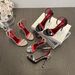 New Red Sole Patent Leather Strap High Heel Sandals For Women, Royal Sister Style, Thin Heel, Sexy, Fashionable,_vogvips.com