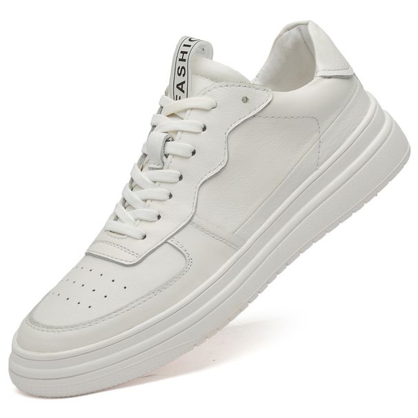 Men's Board Shoes Platform Heightening Small White Shoes Breathable Casual Large Size Men's Shoes Tide_vogvips.com