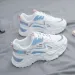 2024 New Chunky Sneakers For Women Fashion Mesh Platform Dad Lace Up Casual Walking Height Increase Tennis Running Shoes_vogvips.com