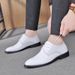 Suitable For All Seasons Genuine Leather Lace-Up Men's Business Formal Low Top Korean Style Performance Wedding Shoes_vogvips.com