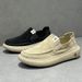 Slip-on Canvas Shoes For Men, New Summer Breathable Fisherman Shoes, Trendy Linen Casual Driving Loafers_vogvips.com
