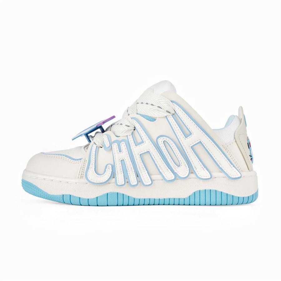 2023 New Women's Bread High Street Letter Patchwork Skateboard Shoes Couple Thick Sole Casual Sneakers_vogvips.com