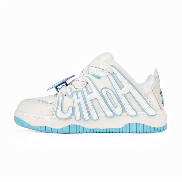 2023 New Women's Bread High Street Letter Patchwork Skateboard Shoes Couple Thick Sole Casual Sneakers_vogvips.com
