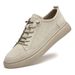 Board Shoes Men's Casual Shoes Leather Shoes Business Men's White Shoes Men's Shoes_vogvips.com