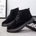 Breathable New Mid-top PU Sports Casual Lace-up Large Size Men_vogvips.com