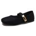 Xiaoxiang French Retro Spring And Autumn Mary Jane Shoes Women's Head Skirt Flat-soled Single Shoes Light Mouth_vogvips.com
