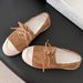 Genuine Version~2026 Early Spring New Style New-Inspired Chain Flat Leather For Women, Versatile Retro Color-Blocked_vogvips.com