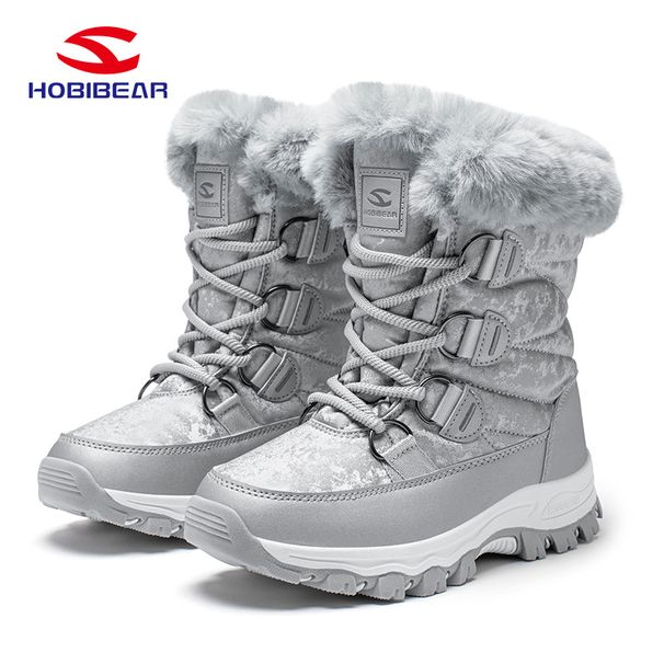 HOBIBEAR Women's Waterproof Winter Durable Snow Suitable For Cold Weather Cotton Boots Factory Direct Sale_vogvips.com