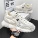 Men's Breathable Casual Sneakers With Cushioned Insole For Summer, Lightweight Walking Shoes With Mesh Upper And Rubber Sole Dad Shoes Men_vogvips.com