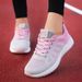 Dazzling Women's Vulcanized Shoes Color Blocking Trendy Design Breathable Thick Soled Shoes Jogging Track Field Tennis Shoes_vogvips.com
