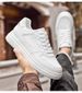 Invisible Inner Heightening Board Shoes Thick-soled Little White Shoes Muffin Shoes Low-top Cowhide Surface Sports Shoes Casual Shoes_vogvips.com