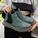 Chunqiu Women's Casual Shoes Large Size Hand-Sewn Slip-On Business Mom Shoes_vogvips.com