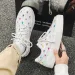 Men's Women's Raw Edge Chambray Classic Canvas Board Fashion Casual Shoes Purple_vogvips.com