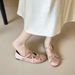 French Mary Jane Shoes Cross-strap Ballet Shoes With Skirt Beautiful Flat Shoes Women_vogvips.com