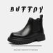 Thick-soled Heightening Retro Martin Boots Blue Casual Boots_vogvips.com