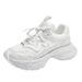 Women's Shoes Starry Sky Rhinestone Thick Soled Daddy Shoes For Women 2024 Autumn New Style Mesh Breathable Height Enhancing Sports Shoes For Women_vogvips.com