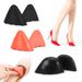 Soft PU Toe Inserts For High Heels – Cushioned Anti-Slip Half Insoles For Pointed & Round Toe Shoes (Black, Orange, Yellow)_vogvips.com