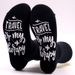 Mid-tube casual sports cotton socks sole letter non-slip adhesive floor socks_vogvips.com