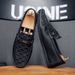 Men's Summer Style Loafers Casual Business Slip-On Leather Shoes Versatile Comfortable Footwear_vogvips.com