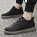 Men's Breathable High-top Shoes Men's Retro Invisible Inner Height-increasing Men's Shoes Cm Height-increasing Shoes Medium-top Casual Board Shoes_vogvips.com