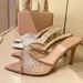 Women's New Pointed-toe Sandals: Sexy & Chic French-style Rhinestone Thong Sandals For Summer Wear_vogvips.com